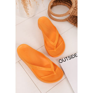 Dámské oranžové gumené pantofle Naitiri