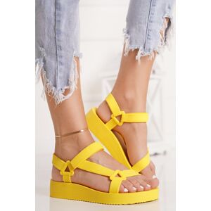 Žluté pryžové sandály Holly