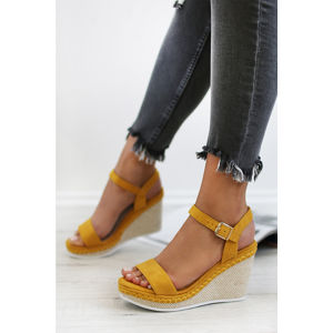 Žluté platformové sandály Circe