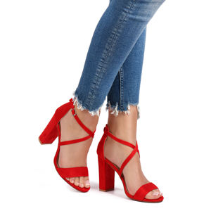 Červené sandály Katie
