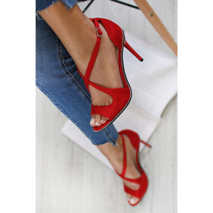 Červené sandály Prissy