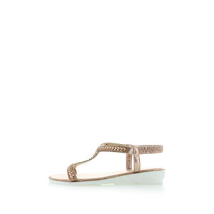 Růžovozlaté sandály Lucia