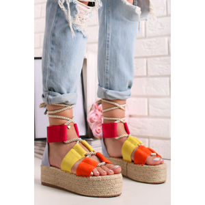 Vícebarevné platformové sandály Malisa
