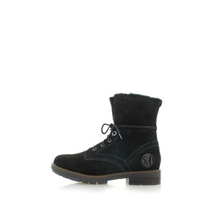 Černé kožené boty 26106