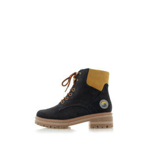 Žluto-černé kotníkové boty 5-25230