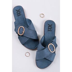 Modré nízké pantofle 141355
