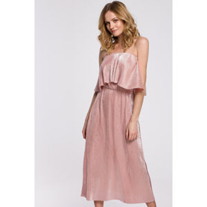 Růžové šaty K059
