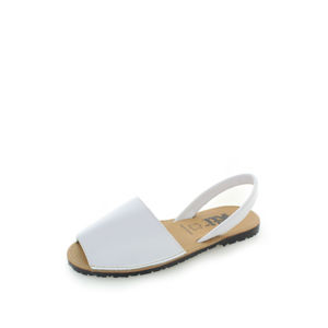 Bílé kožené sandály 34038