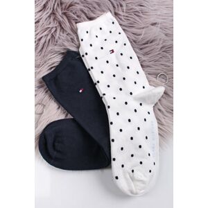 Bílo-modré ponožky Sock Dot - dvojbalení