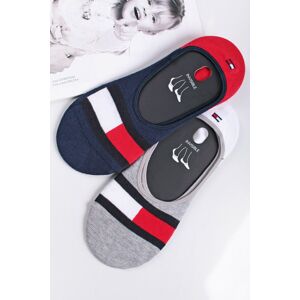 Modro-šedé balerínkové ponožky Hilfiger - dvojbalení