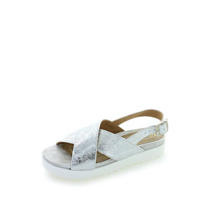 Stříbrné kožené sandály Tegan
