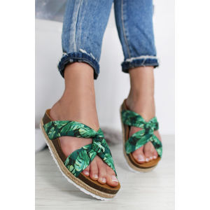 Zelené pantofle Bio Sandal