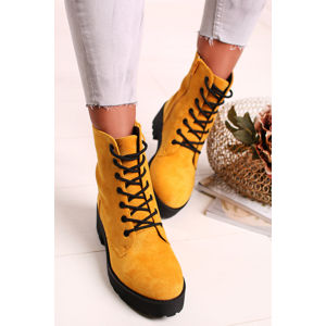 Žluté kotníkové boty 69157