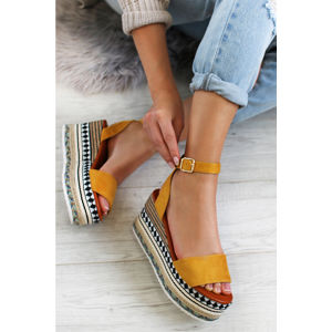 Žluté platformové sandály Alison