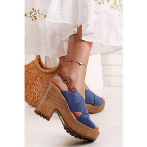 Modré sandály Hevia