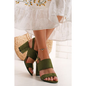 Zelené sandály Allure