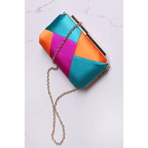 Vícebarevná clutch kabelka Asolo