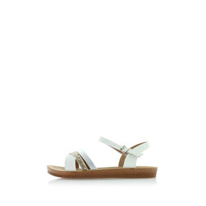 Bílo-stříbrné sandály Yasmin