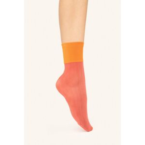 Oranžovo-koralové ponožky Granny Chic 20DEN