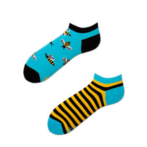Modro-žluté kotníkové ponožky Bee Bee Low