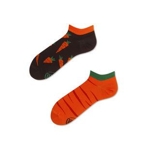 Hnědo-oranžové kotníkové ponožky Garden Carrot Low