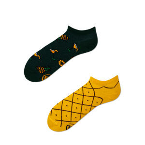 Zeleno-žluté kotníkové ponožky Pineapples Low