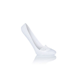 Bílé balerínkové ponožky CS07