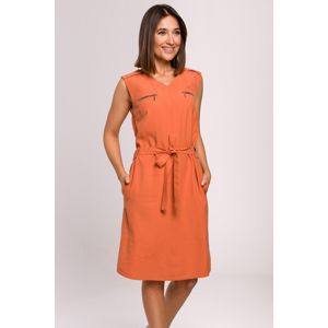 Oranžové šaty S210