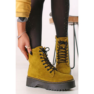 Žluté kotníkové boty Nataly