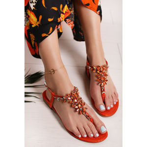 Oranžové sandály Oliana