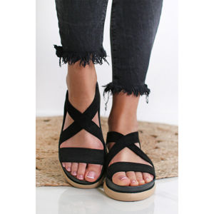 Černé sandály Charlene