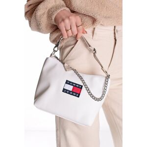 Bílá kabelka na rameno Heritage Chain Detail Shoulder Bag