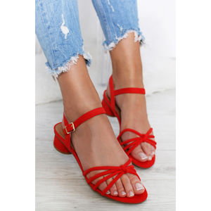 Červené sandály Nella
