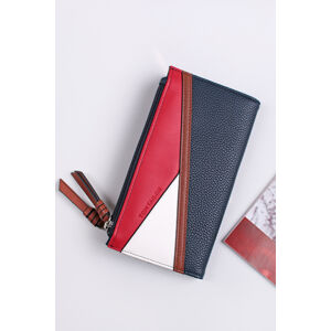 Červeno-modrá peněženka Elina