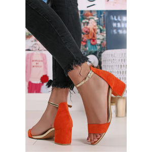 Oranžové sandály Everly