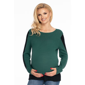 Zelený těhotenský pulovr 70038