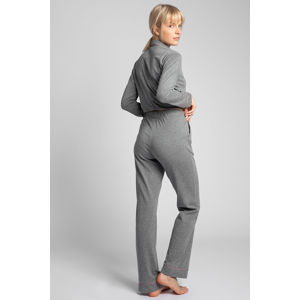 Tmavě šedé pyžamové kalhoty LA020