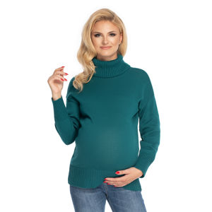 Zelený těhotenský pulovr 70037