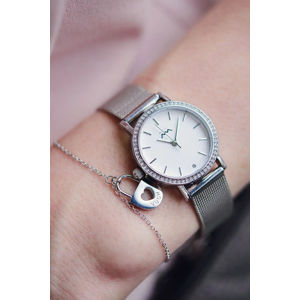 Dámské hodinky v stříbrné barvě Lastine