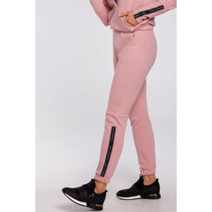 Růžové teplákové kalhoty M553