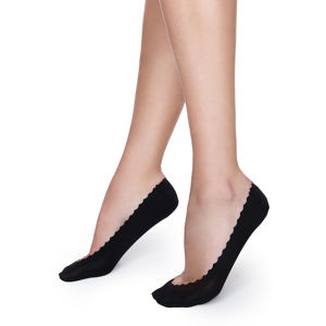 Černé balerínkové ponožky Lux Line K21