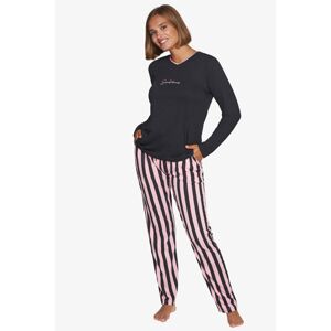 Černo-růžový pyžamový set 230017