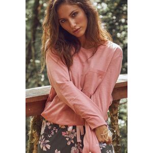 Světlo růžovo-zelený květovaný pyžamový set 230018