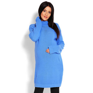 Modrý těhotenský pulovr 40009C