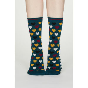 Vícebarevné vzorované ponožky Eileen Bamboo Heart Stripe Socks