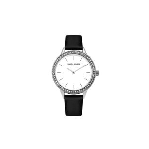 Černo-stříbrné hodinky SKM009B