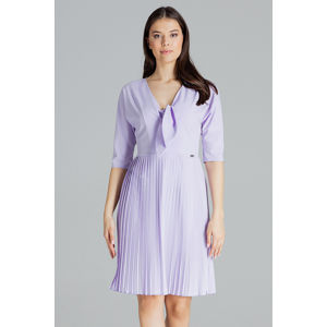 Světle fialové šaty L076