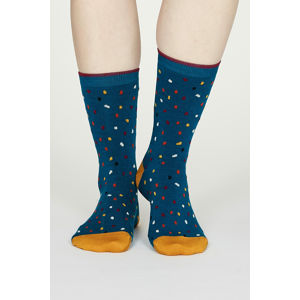 Modré tečkované ponožky Emme Bamboo Spot Socks
