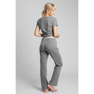 Tmavě šedé pyžamové kalhoty LA016