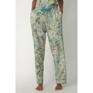 Mátové květované pyžamové kalhoty Mix&Match
